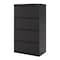 Hirsh 30" W 4 Drawer Lateral File Cabinet, Black, A4/Legal/Letter 14977 - alternate 3