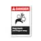 Signmission OSHA Sign, Keep Hands & Fingers Away, Size: 12in X 18in Rigid Plastic Sign, 18" W, 12" L, Landscape OS-CL-P-1218-L-19971 - alternate 1