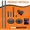 Runmaster Premium 45mm Dance Pole Kit, Spinning and Static, Portable Steel with Silicone Protection, Black HMDANBLA - alternate 7