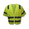 Radians Hi-Vis Safety Vest w/Sleeves M Class 3 , Zipper 6 Pockets SV83GMM - alternate 6