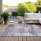 Homeroots 5' X 8' Lavender And Ivory Abstract Washable Indoor Outdoor Area Rug 612954 - alternate 4