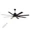 Jonathan Y Octo 66" 1-Light Contemporary Industrial Iron/Plastic Mobile-App/Remote-Controlled 6-Speed Ceiling F JYL9713B - alternate 7