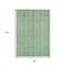 Homeroots 8' X 10' Aqua Beige And Teal Blue Striped Washable Indoor Outdoor Area Rug 616403 - alternate 7