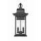 Z-Lite Tiberius 2 Light Outdoor Wall Light, Black/Clear Seedy, 8.75 In W x 18 In H 5017M-BK - alternate 5