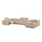 Homeroots Beige Leather Power Reclining U Shaped Eight Piece Corner Sectional With Console 643907 - alternate 3