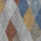Homeroots 8' X 10' Gray Gold And Blue Argyle Washable Indoor Outdoor Area Rug 613696 - alternate 4