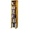 Wood Shed The Wood Shed Solid Oak 6 Row Dowel DVD Cabinet Tower Capacity 80 DVD's Honey Oak Finish 615-12 - alternate 1