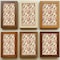 Homeroots 7" x 7" Brown And Pink Vinyl Arabesque Peel And Stick Removable Tiles 571235 - alternate 4