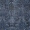 Homeroots 8' X 10' Navy Blue And Charcoal Damask Washable Indoor Outdoor Area Rug 603326 - alternate 6