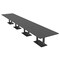 Skutchi Designs Rectangle Conference Table With Power Unit, 48 in W, 240 in L, Grey HAR-REC-48X240-DOU.BK-WA7949-NA - alternate 1