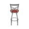 Holland Bar Stool Co 820 Catalina Stainless Steel 36in Swivel Bar Stool with Graph Poppy Seat 82036SS021 - alternate 5