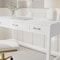 Martha Stewart Hutton Shaker Style Home Office 3 Drawer Desk in White w/Polished Brass Hardware ZG-ZP-20-WH-GLD-MS - alternate 2