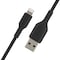 Belkin Boost Up Charge Usb A To Apple Lightning Cable 3ft, Black CAA001BT1MBK - alternate 2