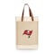 Picnic Time Family Of Brands NFL Tampa Bay Buccaneers - Pinot Jute 2 Bottle Insulated Wine Bag 539-02-187-304-2 - alternate 1