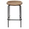Leisuremod Servos Barstool with Upholstered Faux Leather Seat and Powder Coated Iron Frame, Sand Brown SSBL-18LBR - alternate 4