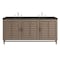 James Martin Vanities Portland 72" Double Vanity, Whitewashed Walnut, w/ 3 CM Phantome Eclos Top 620-V72-WW-3PHT - alternate 1