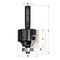 Cmt ROUNDOVER BIT W.KNIVES HM Z2 S=6.35 R=6.35 661.064.11 - alternate 2
