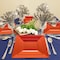 Smarty Had A Party Burnt Orange Square Plastic Plates Dinnerware Value Set (120 Dinner Plates+120 Salad Plates), 240PK 9909VP-CASE - alternate 8