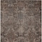 Homeroots 3' X 5' Brown Tan And Charcoal Damask Washable Indoor Outdoor Area Rug 603311 - alternate 5
