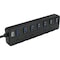 Adesso 7 PORTS USB 3.0 HUB WITH AC POWER ADAPTER AND POWER SAVING SWITCH , COMPA AUH-3070P - alternate 1
