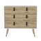 Homeroots 32" White and Natural Three Drawer Dresser 546385 - alternate 11