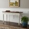 Homeroots 48" Natural and White Solid Wood Distressed Console Table 488795 - alternate 3