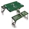 Picnic Time Family Of Brands New York Jets - Football Field - Picnic Table Portable Folding Table with Seats, (Hunter Green) 811-00-121-225-2 - alternate 1