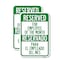Signmission Reserved for Employee of the Month - Reservado Para El , 12'' X 18'', Heavy Gauge Aluminum, 2PK A-1218-2PACK-23206 - alternate 1