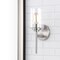 Jonathan Y Juno 13" 1-Light Farmhouse Industrial Metal/Glass Cylinder LED Sconce, Nickel/Clear JYL9547C - alternate 4