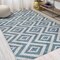 Jonathan Y Sintra Diamond Tribal Blue/Gray 5 ft. x 8 ft. Indoor/Outdoor Area Rug SMB116A-5 - alternate 3