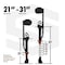 Surpro Double-Sided Drywall Stilts, Magnesium Base, 21 in - 31 in Height, QuadLock Contractor-Grade Stilts S2X-M-2131 - alternate 3