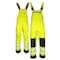 Dome75 DYNAMIC Series Class E Black Bottom Rain Bib, HiVis Yellow, LG/XL DRB3452 - alternate 1