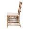Baxton Studio Kim Modern Bohemian White Fabric and Natural Brown Rattan Dining Chair 224-12835-ZORO - alternate 4