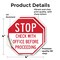 Signmission Stop Check with Office Before Proce, 4 inch X 4 inch, Vinyl Decal, 2PK OC-D-2PACK-4-249 - alternate 3