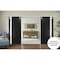 Sartodoors Sturdy Double Barn Door with, Planum 0040 Matte Black with White Glass, 13FT Rail Hangers Heavy Set PLANUM0040DB-S-BLK-3696 - alternate 6