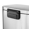 Elama 50 Liter/13 Gallon Rectangular Stainless Steel Step Trash Bin with Slow Close in Matte Silver EL-H8-50L2 - alternate 3