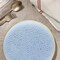 Smarty Had A Party 10.25" Clear Blue with Gold Rim Hammered Glass Disposable Plastic Dinner Plates, 120PK 8860-BG-CASE - alternate 2