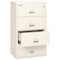 Fireking 4 Drawer, 1 Hr Fire & Impact Rated, 31" Wide Lateral Ivory White 4-3122-CIW - alternate 2