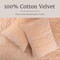 Lavish Home 3PC Velvet Queen Quilt Set & Matching Pillow Shams Medium Weight Ultra Soft Luxury Cotton Velvet 66-004-VP-Q - alternate 4