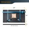 Powertec Drill Press Table Accessories Kit w/T Track Drill Press Fence 14"x24", Laser Etched Scale 71539 - alternate 5