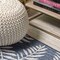 Jonathan Y Nevis Palm Frond Navy/Ivory 8 ft Round Indoor/Outdoor Area Rug SMB119B-8R - alternate 5