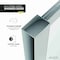 Anzzi 34 in. x 78 in. Fixed Frameless Shower Door in Polished Chrome w/ Tsunami Guard Tempered Clear Glass SD-AZFL06002CH - alternate 4