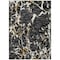 Homeroots 8' X 10' Black Ivory And Brown Striped Washable Indoor Outdoor Area Rug 600879 - alternate 3