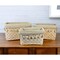Homeroots Set of Three Beige And Natural Wicker With Fabric Liner Baskets, 3PK 521184 - alternate 4