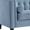 Homeroots 83" Slate Blue Velvet Wood Sofa With Toss Pillows 543951 - alternate 5