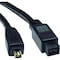 Tripp Lite Firewire Cable, IEEE, 9pin/4pin, M/M, 6ft F019-006 - alternate 1