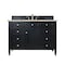 James Martin Vanities Brittany 48" Single Vanity, Black Onyx, w/ 3 CM Tajnar Eclos Top 650-V48-BKO-3TJR - alternate 1