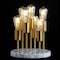 Jonathan Y Pleiades 13.5" Modern Metal/Resin LED Accent Lamp, Brass Gold/White JYL1060A - alternate 7