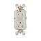 Leviton AFCI Receptacle 15A HG/TR Lt Almond AFTR1-HGT - alternate 1