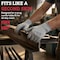 Bison Life Latex Crinkle Coated Work Gloves, Ultra Stretch Grip Gloves for Utility, Grey, 12 Pairs, 12PK BLZ-ESRG-18GY-12 - alternate 5